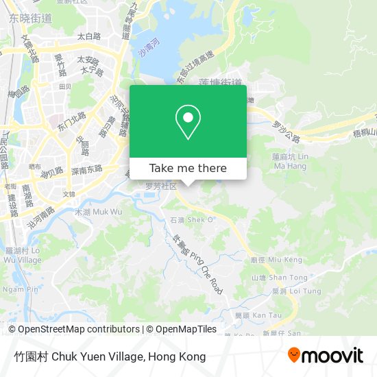 竹園村 Chuk Yuen Village map