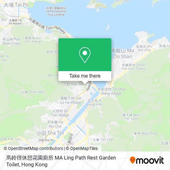 馬鈴徑休憩花園廁所 MA Ling Path Rest Garden Toilet map