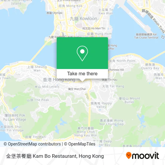 金堡茶餐廳 Kam Bo Restaurant map