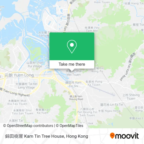 錦田樹屋 Kam Tin Tree House map