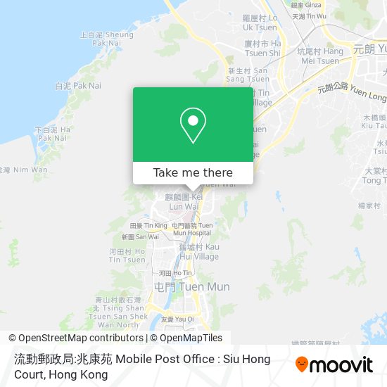 流動郵政局:兆康苑 Mobile Post Office : Siu Hong Court map