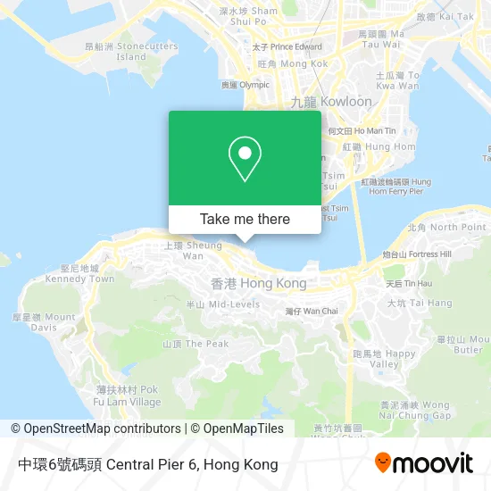 中環6號碼頭 Central Pier 6 map
