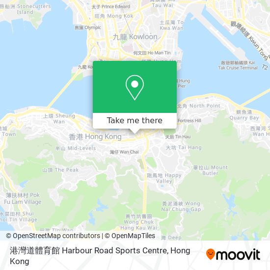 港灣道體育館 Harbour Road Sports Centre地圖