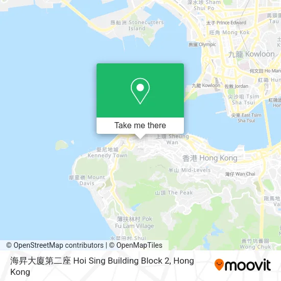 海昇大廈第二座 Hoi Sing Building Block 2地圖