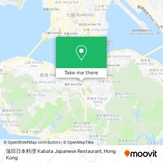 蒲田日本料理 Kabata Japanese Restaurant map