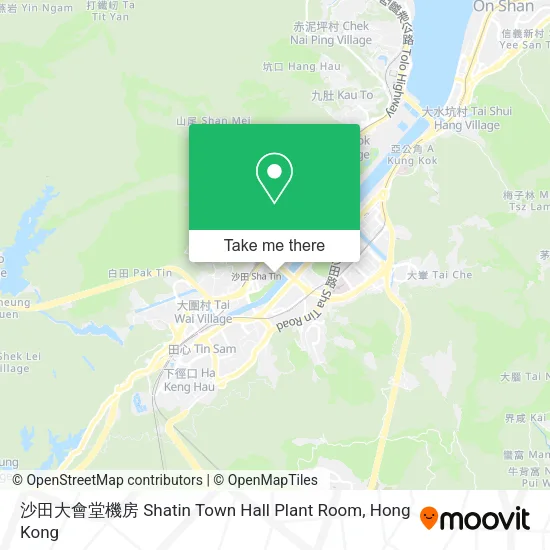 沙田大會堂機房 Shatin Town Hall Plant Room map
