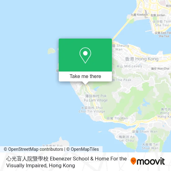 心光盲人院暨學校 Ebenezer School & Home For the Visually Impaired地圖