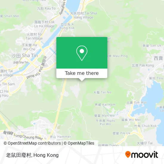 老鼠田廢村地圖