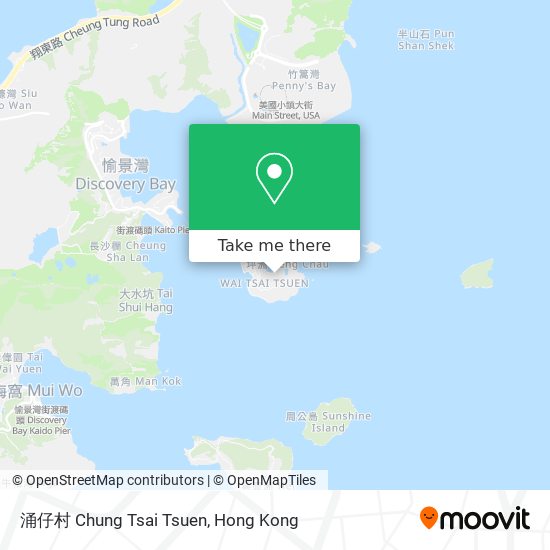 涌仔村 Chung Tsai Tsuen map