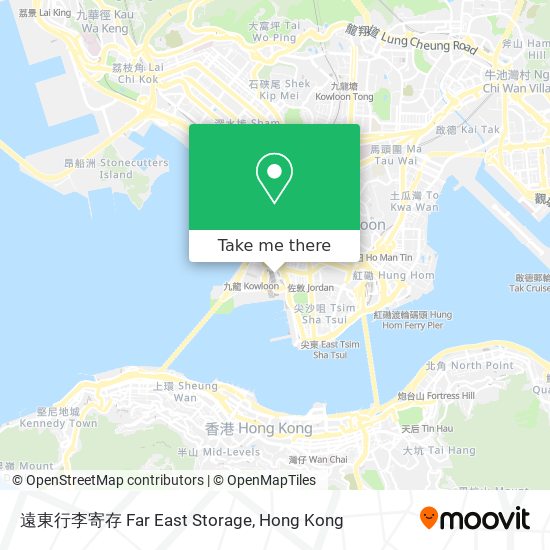 遠東行李寄存 Far East Storage map