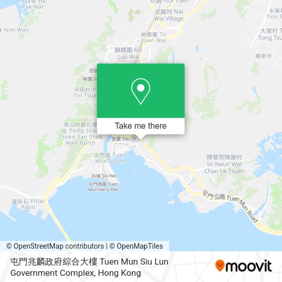 屯門兆麟政府綜合大樓 Tuen Mun Siu Lun Government Complex地圖
