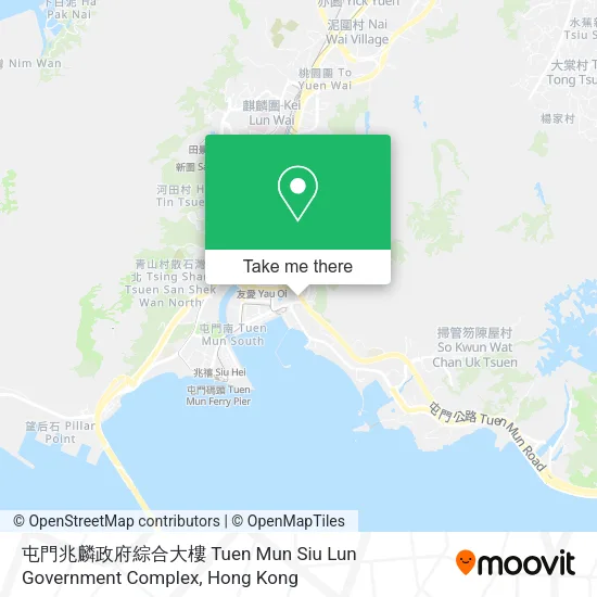屯門兆麟政府綜合大樓 Tuen Mun Siu Lun Government Complex地圖