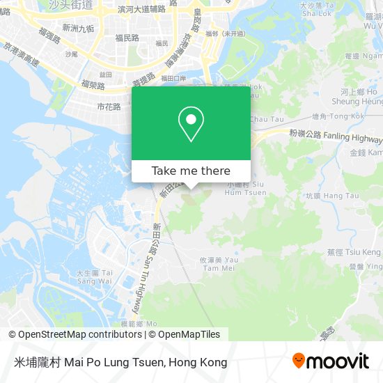 米埔隴村 Mai Po Lung Tsuen map