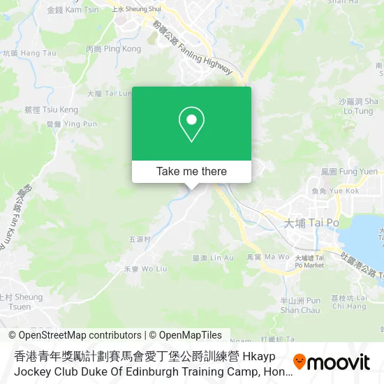 香港青年獎勵計劃賽馬會愛丁堡公爵訓練營 Hkayp Jockey Club Duke Of Edinburgh Training Camp地圖