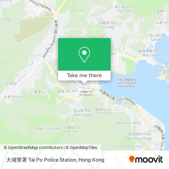大埔警署 Tai Po Police Station map
