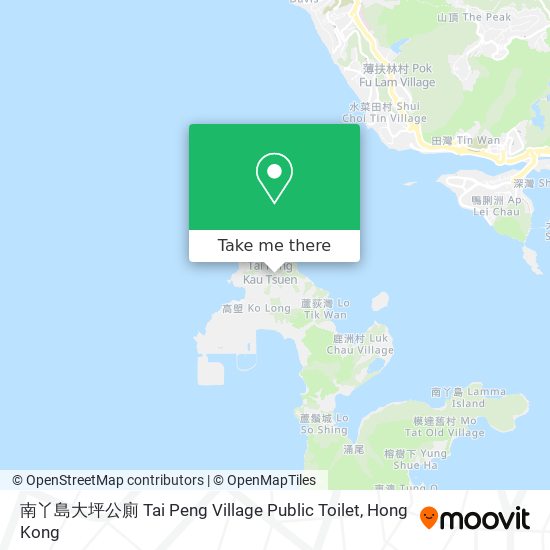 南丫島大坪公廁 Tai Peng Village Public Toilet map