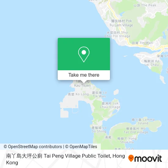 南丫島大坪公廁 Tai Peng Village Public Toilet地圖