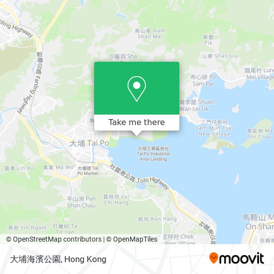 大埔海濱公園 map