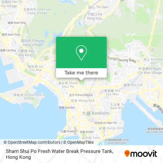 Sham Shui Po Fresh Water Break Pressure Tank map