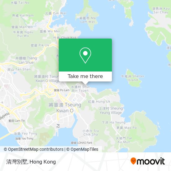 清灣別墅 map