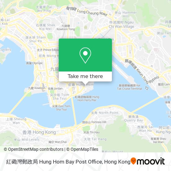 紅磡灣郵政局 Hung Hom Bay Post Office map