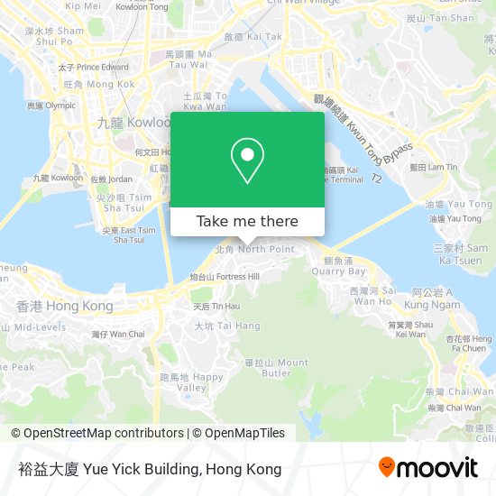 裕益大廈 Yue Yick Building map