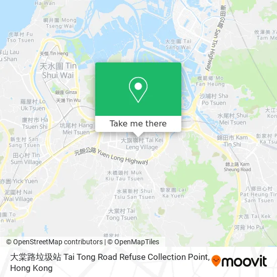 大棠路垃圾站 Tai Tong Road Refuse Collection Point地圖