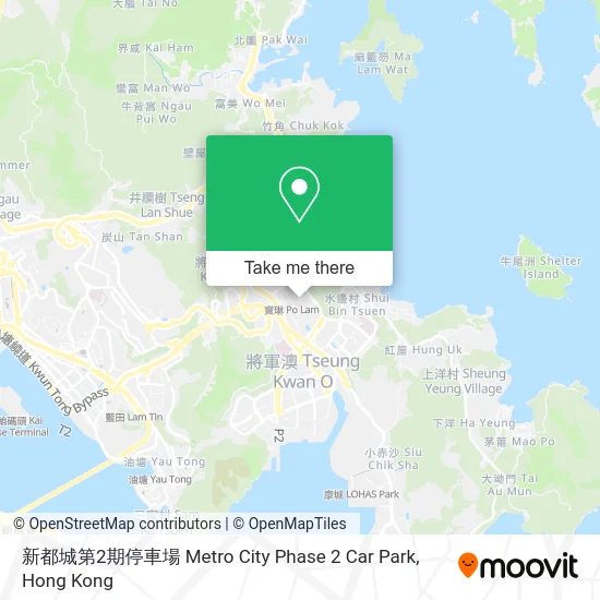 新都城第2期停車場 Metro City Phase 2 Car Park map