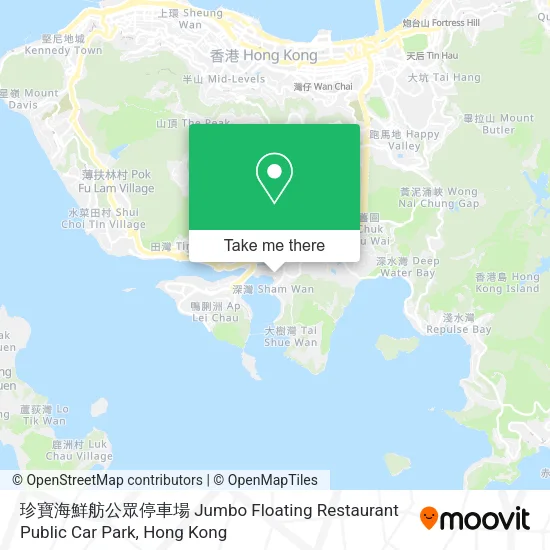 珍寶海鮮舫公眾停車場 Jumbo Floating Restaurant Public Car Park map