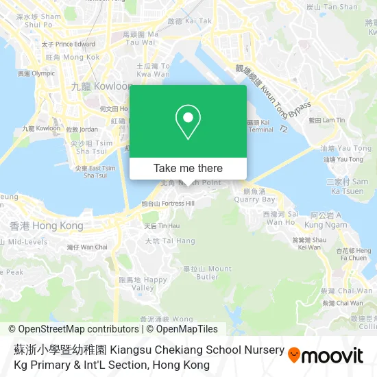 蘇浙小學暨幼稚園 Kiangsu Chekiang School Nursery Kg Primary & Int'L Section地圖