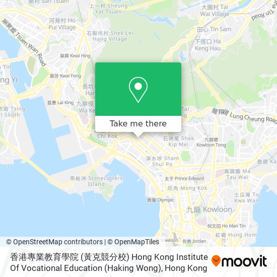 香港專業教育學院 (黃克競分校) Hong Kong Institute Of Vocational Education (Haking Wong)地圖