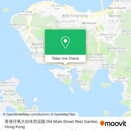 香港仔舊大街休憩花園 Old Main Street Rest Garden地圖