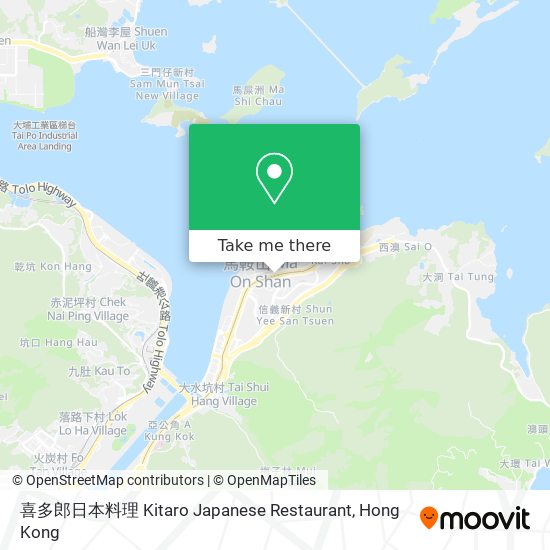 喜多郎日本料理 Kitaro Japanese Restaurant map