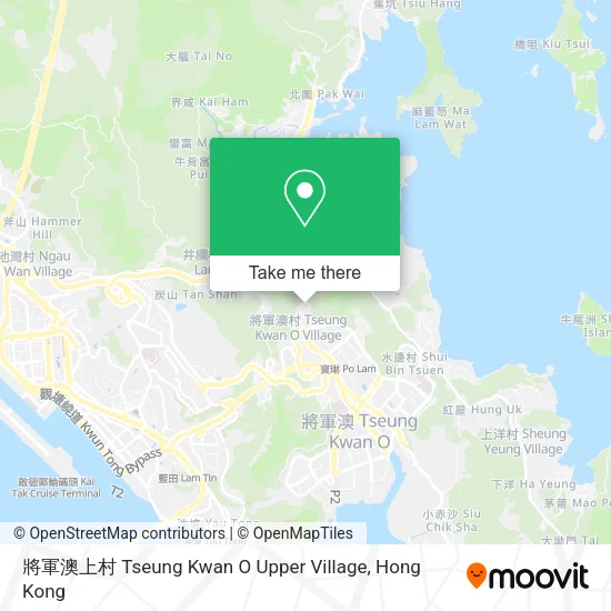 將軍澳上村 Tseung Kwan O Upper Village map