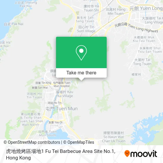 虎地燒烤區場地1 Fu Tei Barbecue Area Site No.1 map
