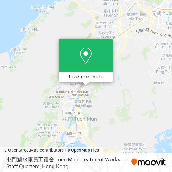 屯門濾水廠員工宿舍 Tuen Mun Treatment Works Staff Quarters map
