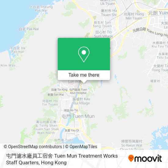 屯門濾水廠員工宿舍 Tuen Mun Treatment Works Staff Quarters地圖