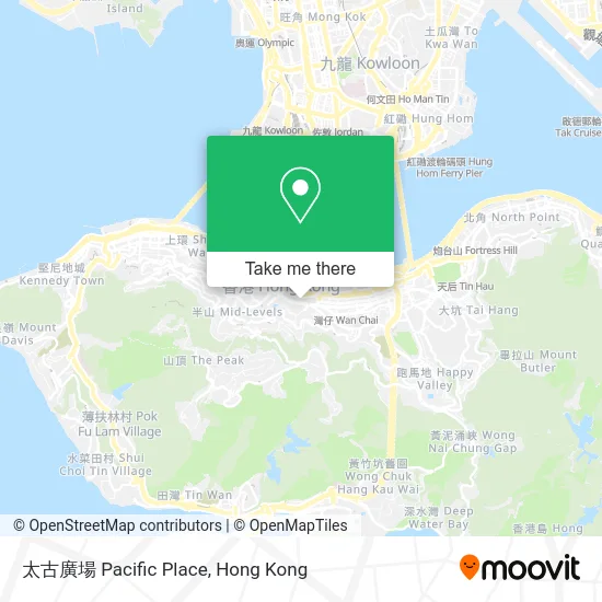 太古廣場 Pacific Place map