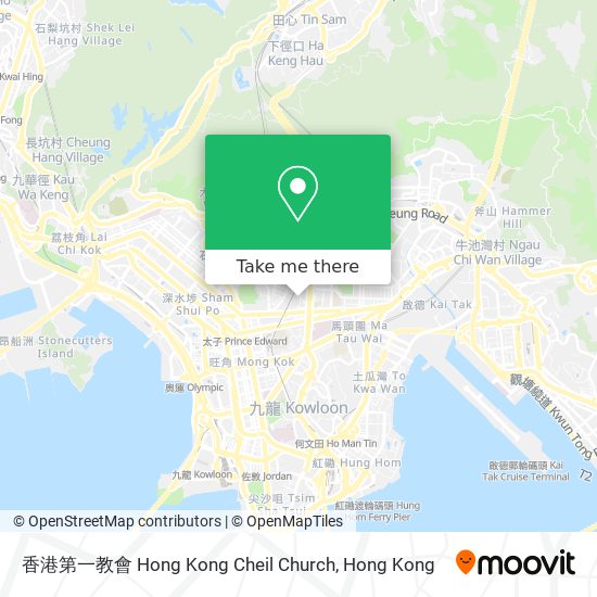 香港第一教會 Hong Kong Cheil Church map