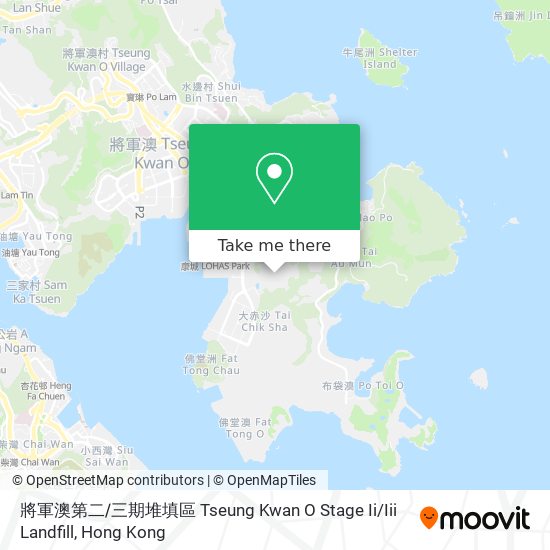 將軍澳第二∕三期堆填區 Tseung Kwan O Stage Ii / Iii Landfill map