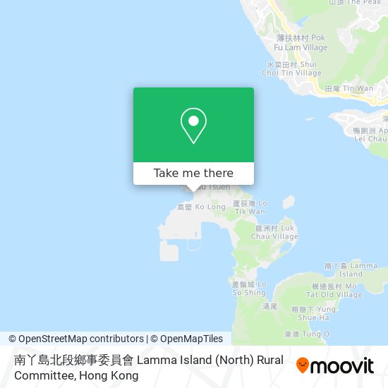 南丫島北段鄉事委員會 Lamma Island (North) Rural Committee map