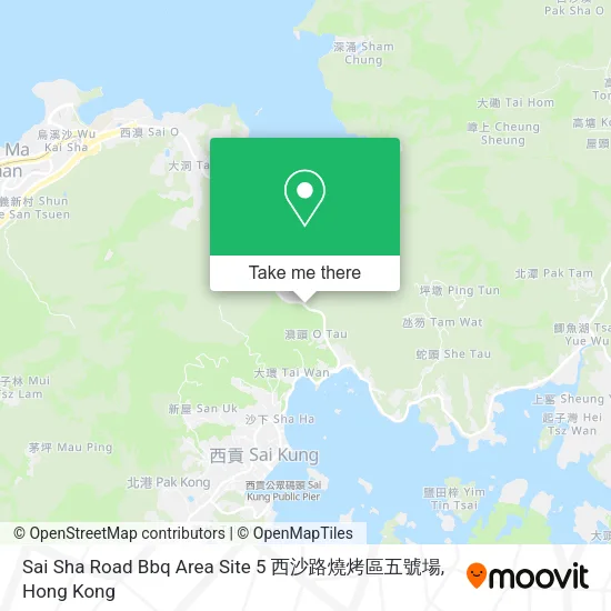 Sai Sha Road Bbq Area Site 5 西沙路燒烤區五號場地圖