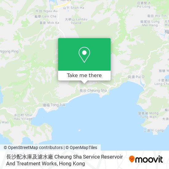 長沙配水庫及濾水廠 Cheung Sha Service Reservoir And Treatment Works map