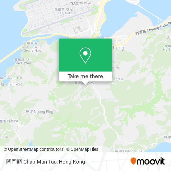 閘門頭 Chap Mun Tau map