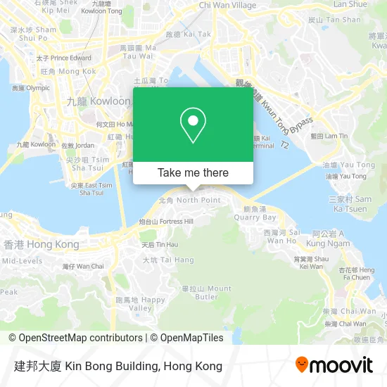 建邦大廈 Kin Bong Building map