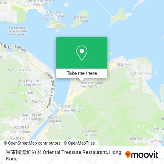 富東閣海鮮酒家 Oriental Treasure Restaurant map