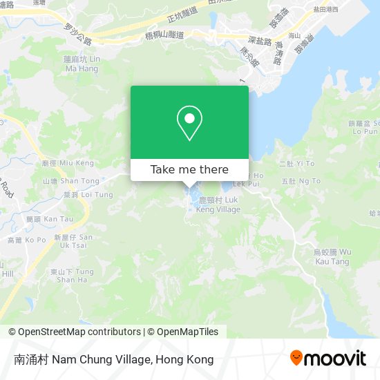 南涌村 Nam Chung Village map