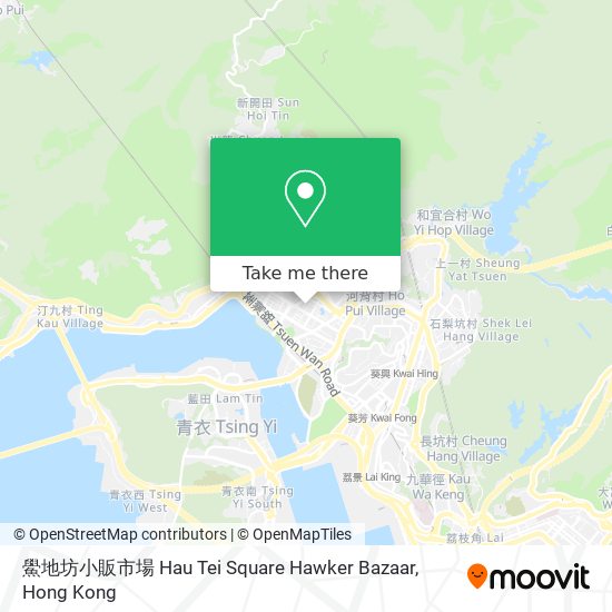 鱟地坊小販市場 Hau Tei Square Hawker Bazaar map