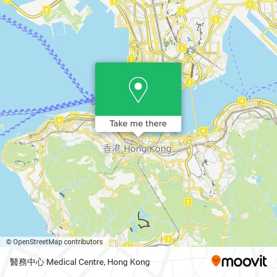 醫務中心 Medical Centre map