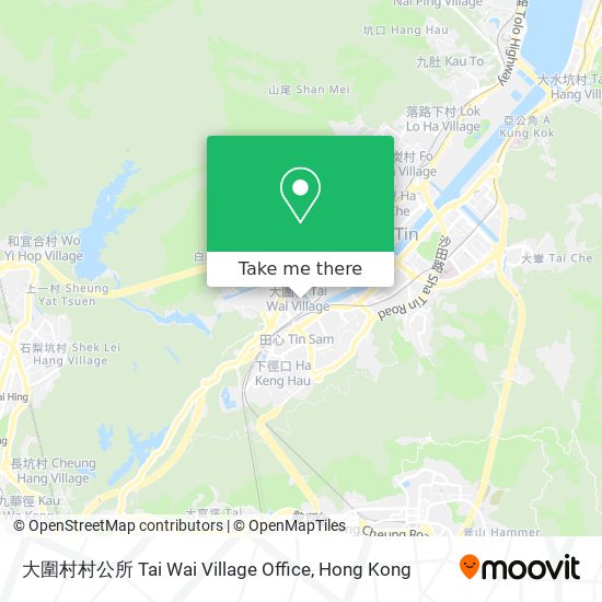 大圍村村公所 Tai Wai Village Office map